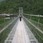 谷瀬の吊り橋・長さ297Ｍ